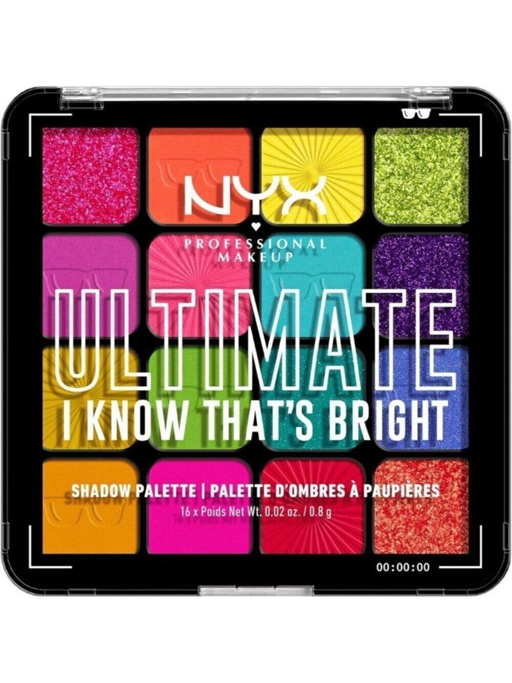 🆕 Makeup Ultimate Shadow Palette 16-Shade Vegan Formula - Warm Neutrals Brights